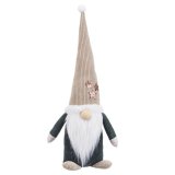 Julepynt Grn Beige Sand Materiale Julemanden 30 cm #1