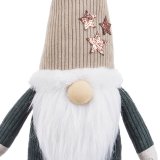 Julepynt Grn Beige Sand Materiale Julemanden 30 cm #5