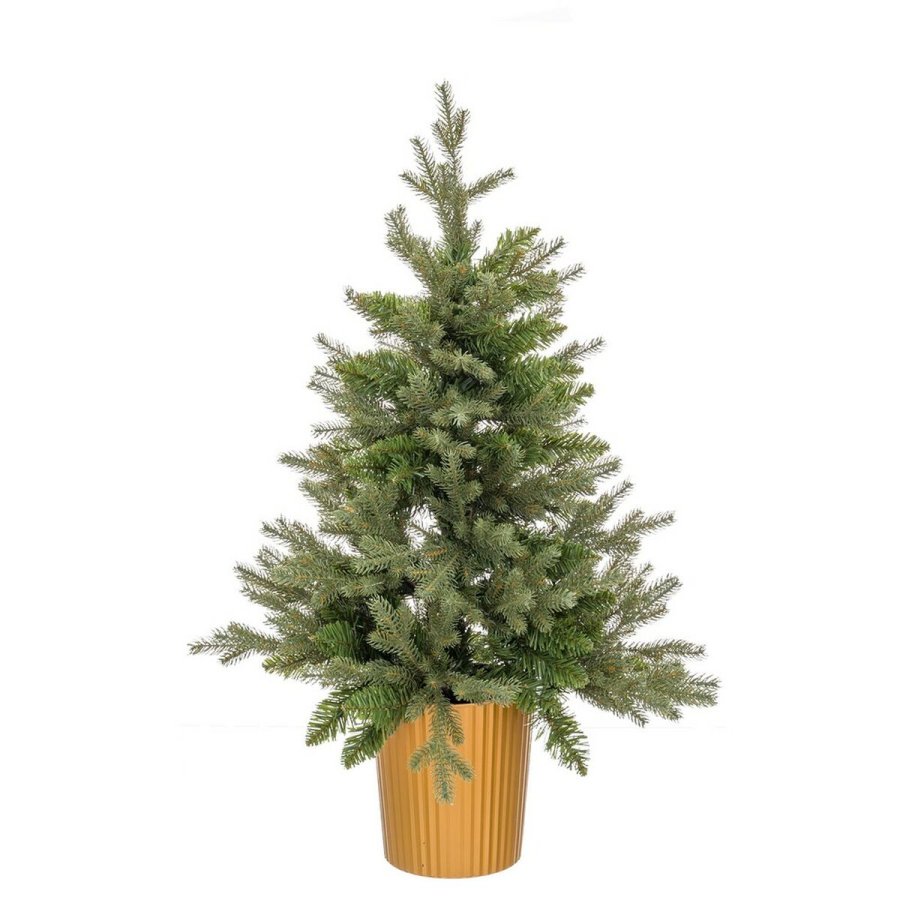 Juletr Grn Gylden Polyetylen 58 x 58 x 90 cm #1