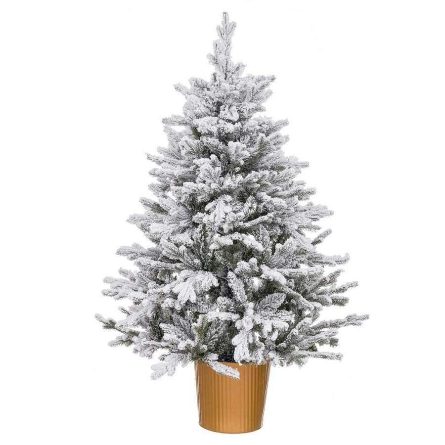 Juletr Gylden Polyetylen snefald 82 x 82 x 120 cm #1