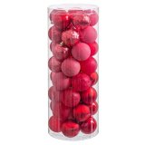 Julekugler Rd Plastik 6 x 6 x 6 cm (40 enheder) #1