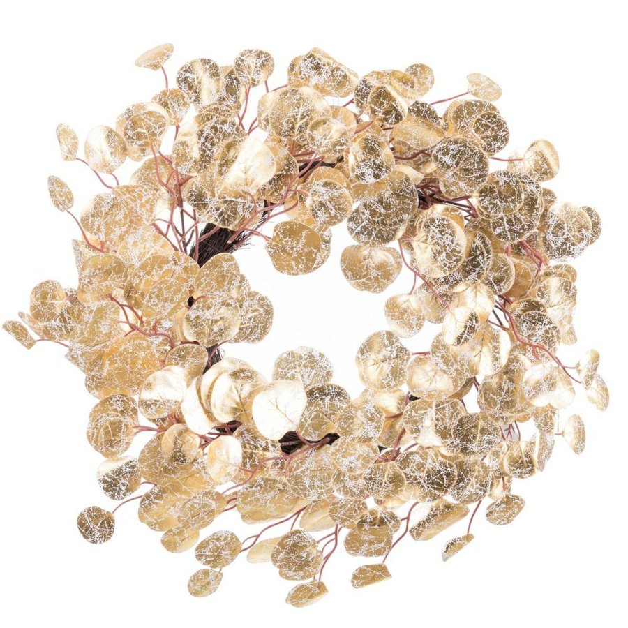 Adventskrans Gylden Plastik 45 x 8 x 45 cm #1