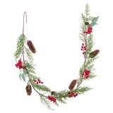 Juleguirlande Rd Grn Plastik Ananas 15 x 15 x 135 cm #1