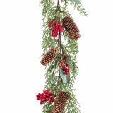 Juleguirlande Rd Grn Plastik Ananas 20 x 20 x 150 cm #5