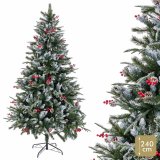 Juletr PVC snefald 90 x 90 x 240 cm #5