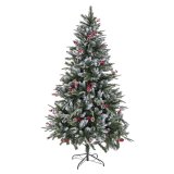 Juletr PVC snefald 90 x 90 x 240 cm #1