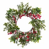 Adventskrans Rd Grn Plastik 35 x 35 x 8 cm #1