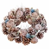 Adventskrans Bl Hvid Ananas 30 x 8 x 30 cm #1