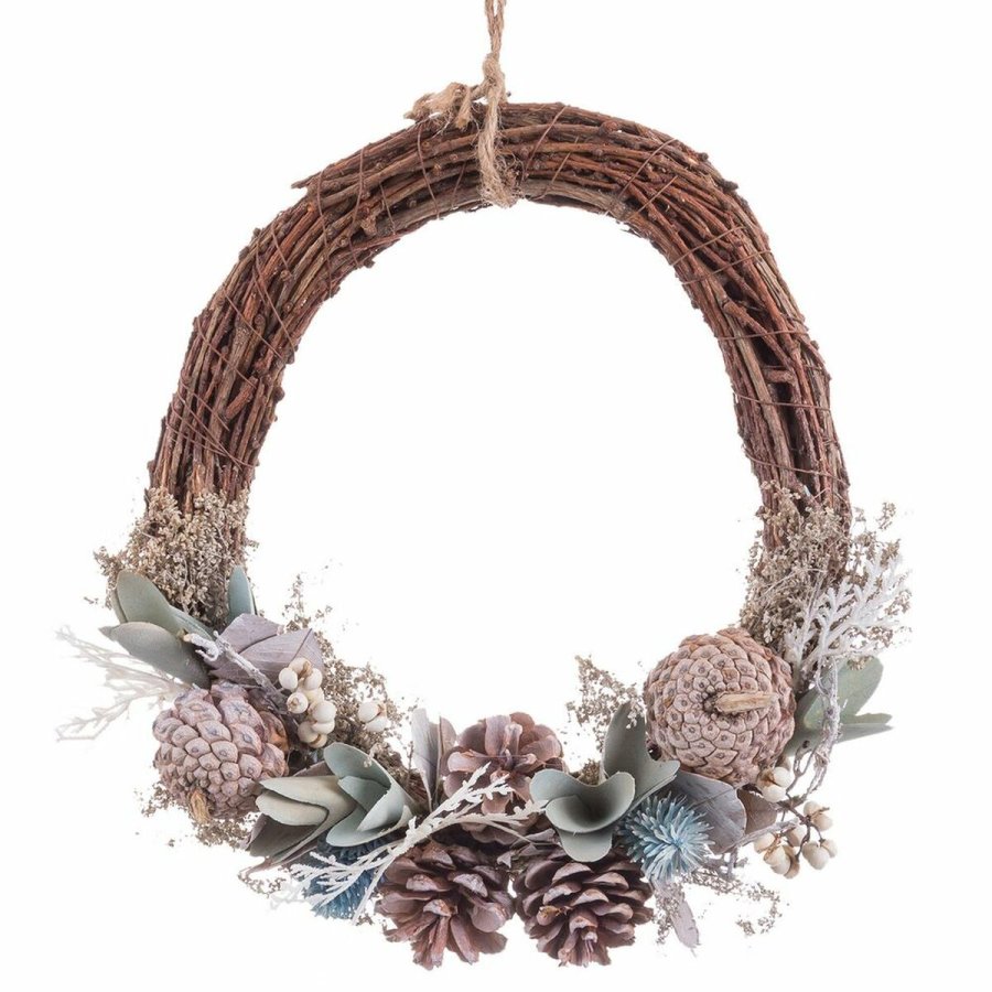 Adventskrans Bl Hvid Ananas 28 X 8 X 29 CM #1