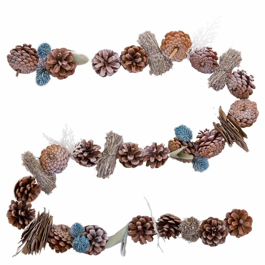 Juleguirlande Hvid Ananas 150 x 5 x 5 cm #1