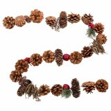 Juleguirlande Multifarvet Natur Plastik Foam Ananas 150 x 5 x 5 cm #1