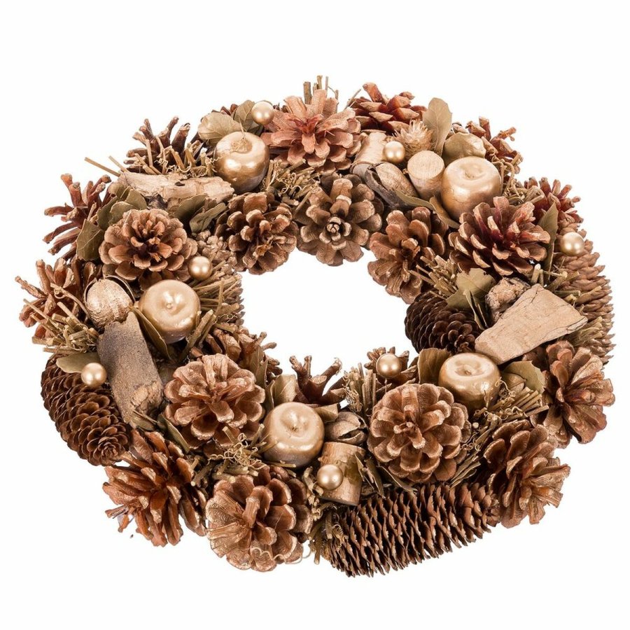 Adventskrans Foam Ananas 36 x 9 x 36 cm #1
