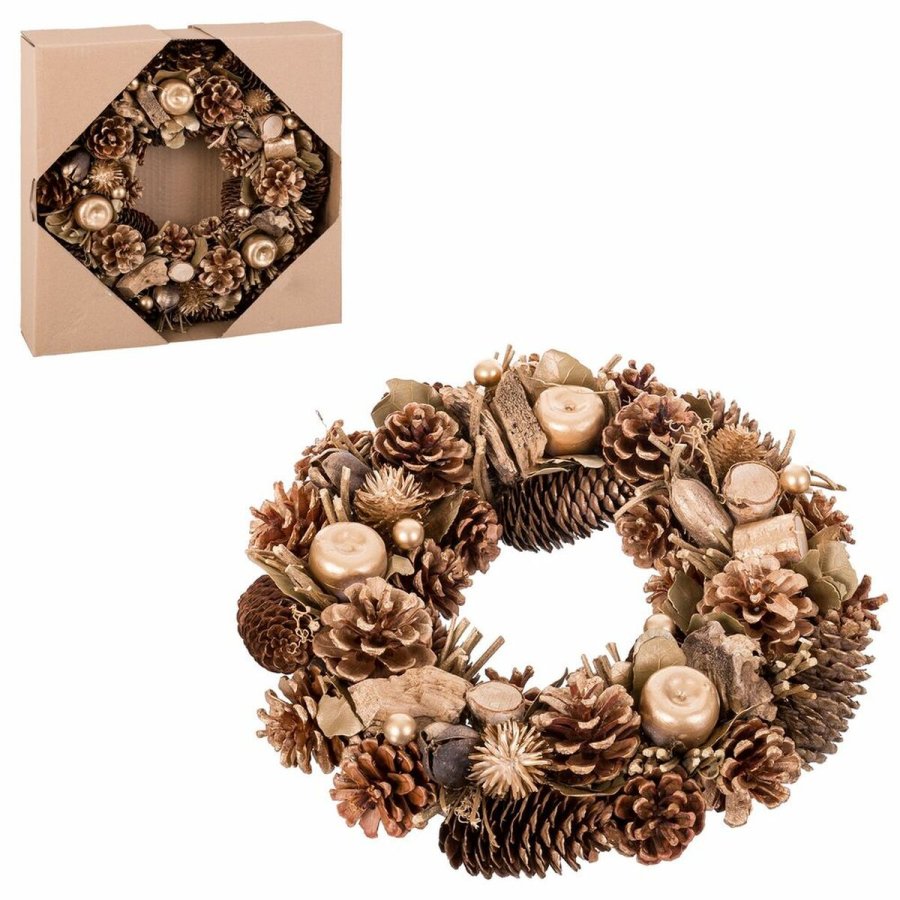 Adventskrans Foam Ananas 30 x 8 x 30 cm #5