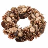 Adventskrans Foam Ananas 30 x 8 x 30 cm #1
