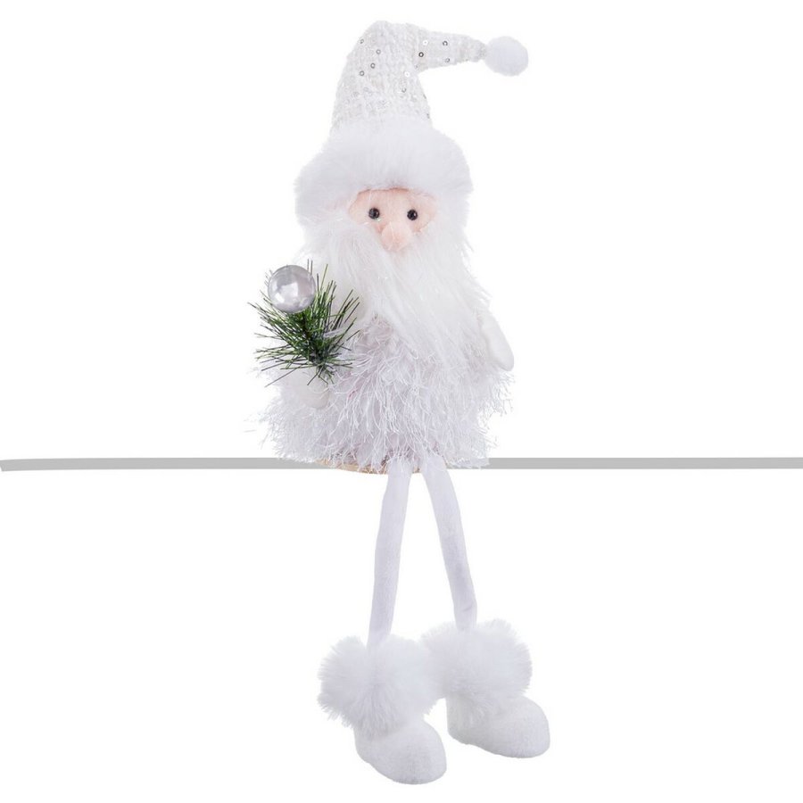 Julepynt Hvid Julemanden 14 x 13 x 43 cm #1