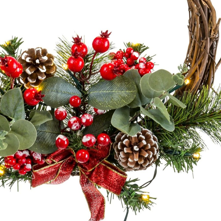 Adventskrans Multifarvet PVC Spanskrr 30 x 30 x 10 cm #5