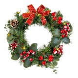 Adventskrans Multifarvet PVC 30 x 30 x 10 cm #1