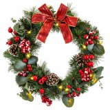 Adventskrans Multifarvet PVC 40 x 40 x 15 cm #1