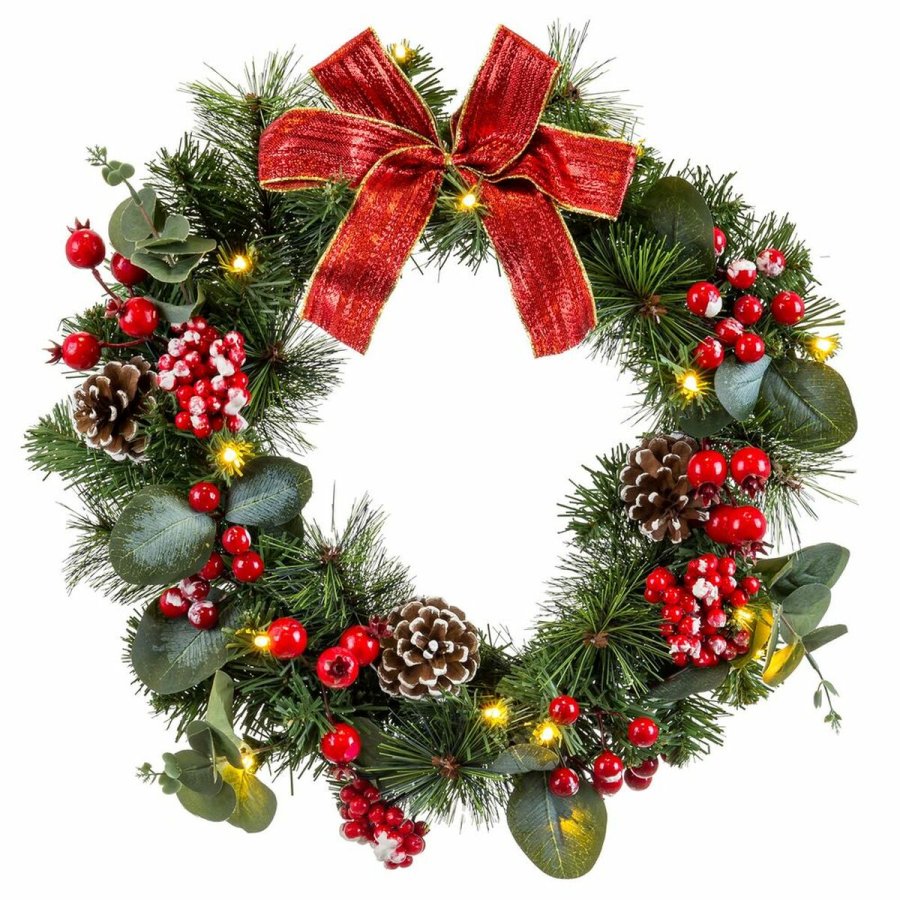 Adventskrans Multifarvet PVC 40 x 40 x 15 cm #1