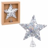 Julestjerne Slvfarvet Metal 25 x 5,5 x 30 cm #5