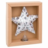 Julestjerne Slvfarvet Metal 25 x 5,5 x 30 cm #1