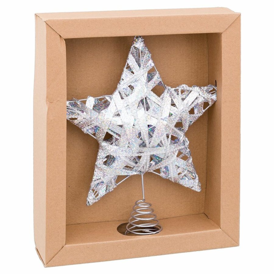 Julestjerne Slvfarvet Metal 25 x 5,5 x 30 cm #1