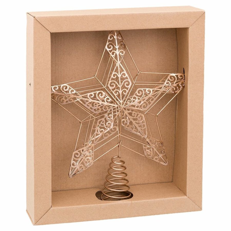 Julestjerne Guld Metal 25 x 5,5 x 30 cm #1