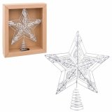 Julestjerne Slvfarvet Metal 25 x 5,5 x 30 cm #5