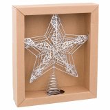 Julestjerne Slvfarvet Metal 25 x 5,5 x 30 cm #1