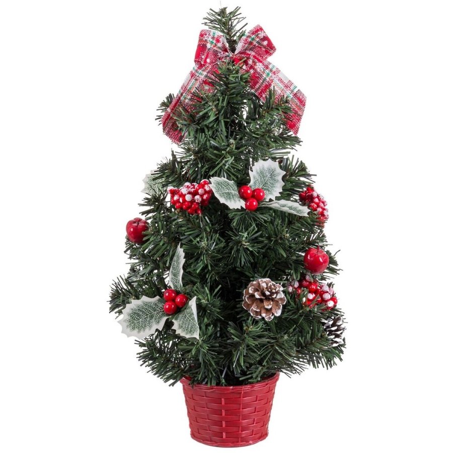 Juletr Rd Grn PVC Ananas 26 x 26 x 50 cm #1