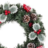 Adventskrans Rd Grn PVC Ananas 40 x 40 x 7 cm #5