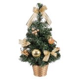 Juletr Guld Grn PVC Ananas 26 x 26 x 50 cm #1
