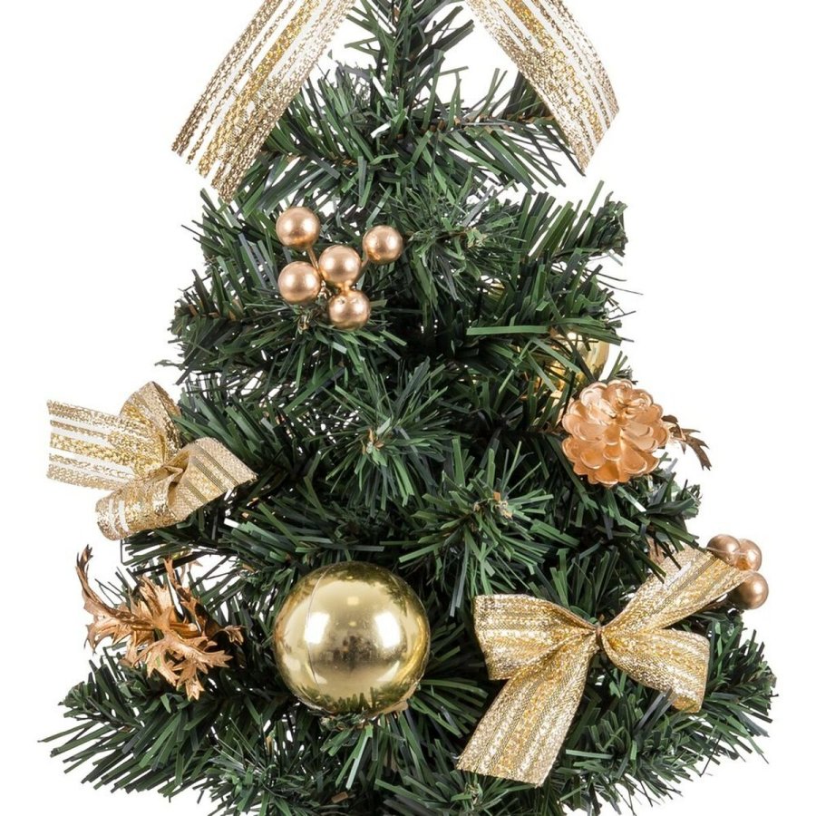 Juletr Guld Grn PVC Ananas 26 x 26 x 50 cm #5