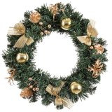 Adventskrans Guld Grn PVC Ananas 40 x 40 x 7 cm #1