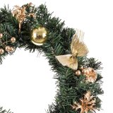 Adventskrans Guld Grn PVC Ananas 40 x 40 x 7 cm #5
