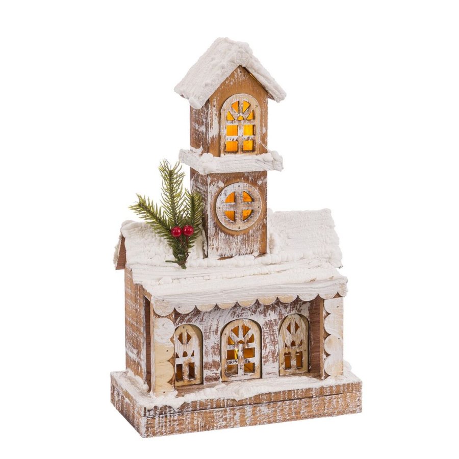 Tilbehr til Jule Bethlehem Dekoration Natur Kirke 22 X 11 X 36 CM #1
