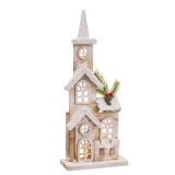 Tilbehr til Jule Bethlehem Dekoration Natur Kirke 16 x 8 x 38 cm #1