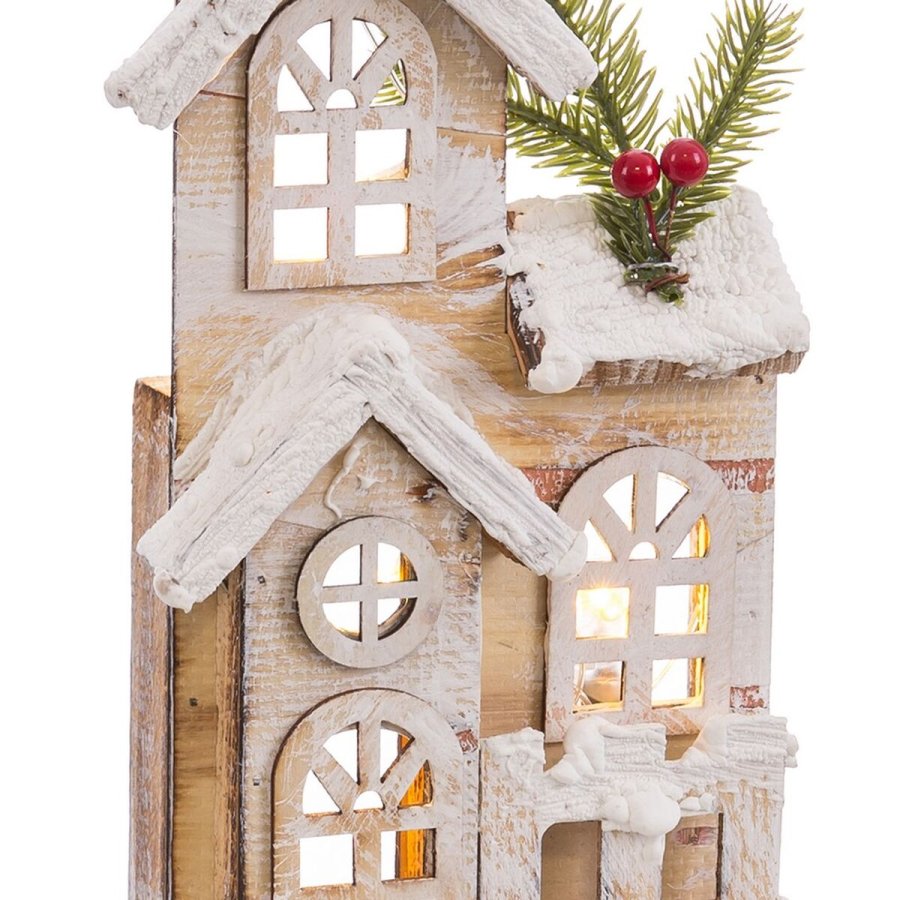 Tilbehr til Jule Bethlehem Dekoration Natur Kirke 16 x 8 x 38 cm #5