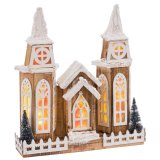 Tilbehr til Jule Bethlehem Dekoration Natur Kirke 36 X 8 X 39 CM #1