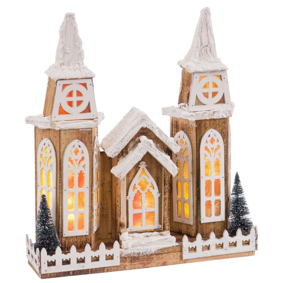 Tilbehr til Jule Bethlehem Dekoration Natur Kirke 36 X 8 X 39 CM #1