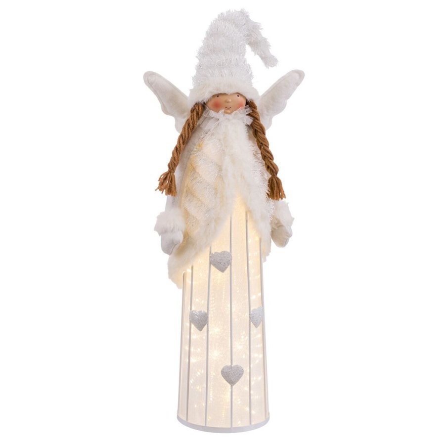 Julepynt Hvid 20 x 13 x 63 cm #1