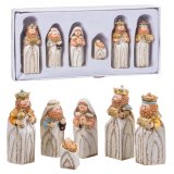 Betlehem dekoration Multifarvet Harpiks Krybbespil/Bethlehem 25 x 11,5 x 3 cm #1