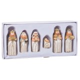 Betlehem dekoration Multifarvet Harpiks Krybbespil/Bethlehem 25 x 11,5 x 3 cm #5