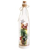 Julepynt Multifarvet Julemanden Flaske 7,2 x 7,2 x 32 cm #1