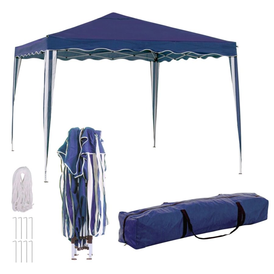 Lysthus Gazebo St�l 300 x 300 x 250 cm Bl� #2