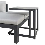 Havesofa Agnes Grafit 224 x 224 x 65,5 cm hj�rneskab #5