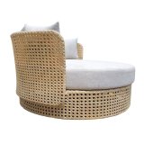 Seng til haven Niva Hvid Brun 133 x 126 x 70 cm #2