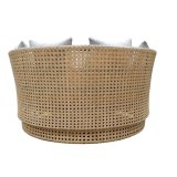 Seng til haven Niva Hvid Brun 133 x 126 x 70 cm #3