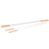 St med grillspyd Barbacoa Rustfrit stl 40 x 0,5 x 0,5 cm #1
