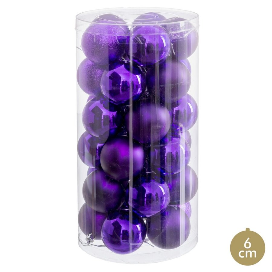 Julekugler Syren Plastik  6 cm (30 enheder) #1
